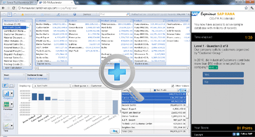 Изображение 4: SAP HANA, SAP Business Objects Explorer, демонстрация возможностей, тест-драйв