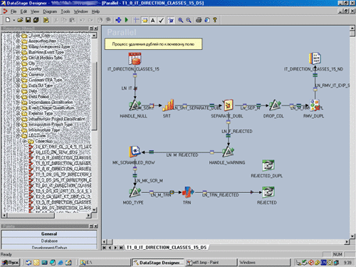 Реализация ETL процесса в DataStage